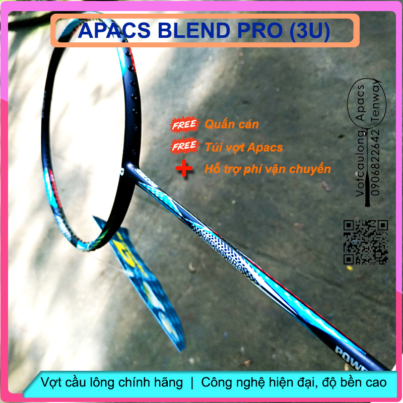 [HCM]TangLuoi_Vợt cầu lông Apacs Blend Pro – Power Plus (3U) | Công thủ linh hoạt