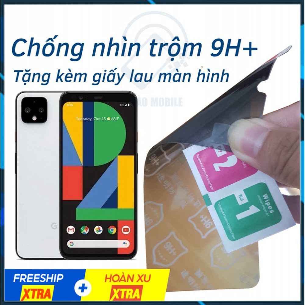 Dán chống nhìn trộm Google Pixel 4, Pixel 4 XL - Dán cường lực dẻo nano