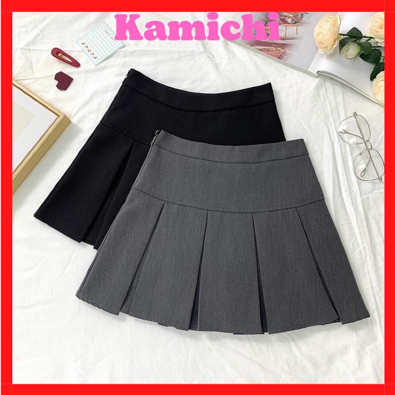 Chân váy xếp ly to lưng cao nữ m037