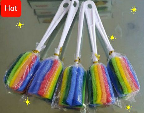 [HCM]Cây cọ ly cọ bình bọt biển cầu vồng