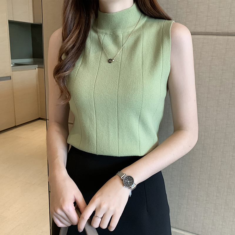Áo Len Nữ Sát Nách Cổ Tròn - New Thoi Trang
