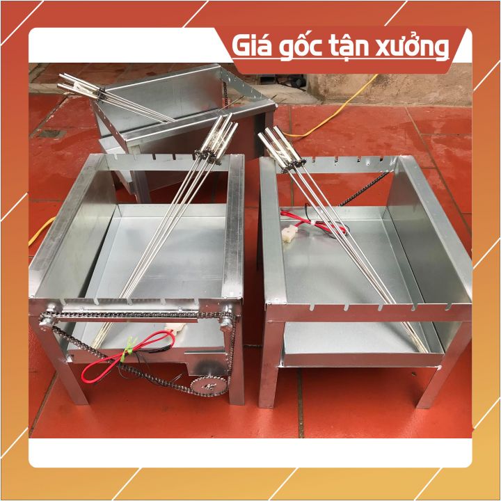 BẾP NƯỚNG THAN HOA] Máy nướng thịt tự quay MITUHOME(5 xiên) - Dùng cho hộ gia đình(tặng kèm 5 xiên nướng đơn)