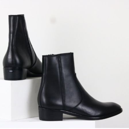 Giày Zip booots Đế Cao Su