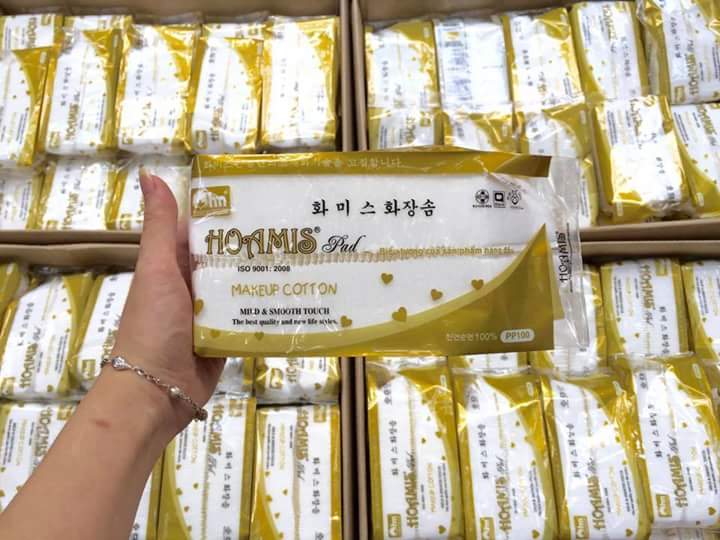 BÔNG TẨY TRANG CAO CẤP HOAMIS CAO CẤP