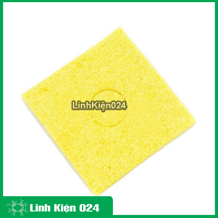 Bọt biển chùi mỏ hàn 6x6cm siêu dầy, độ dầy 3mm