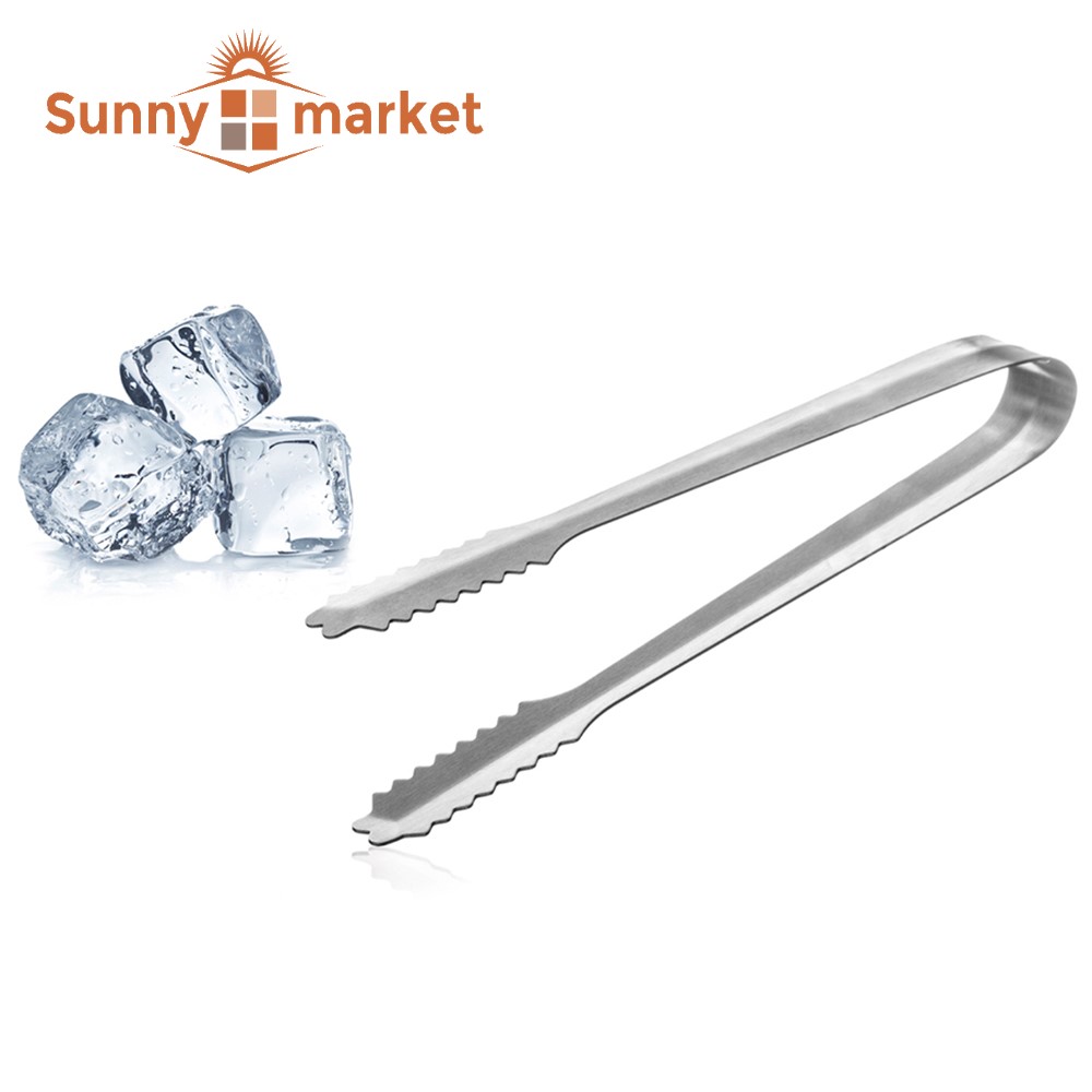 Dụng cụ kẹp gắp đá, gắp thực phẩm, gắp thức ăn chất liệu bằng inox nhiều kích thước