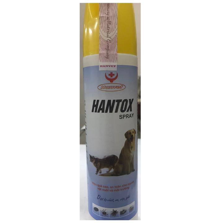 Hantox-Spray [300 ml] Diệt bọ chét, ve, rận, ghẻ