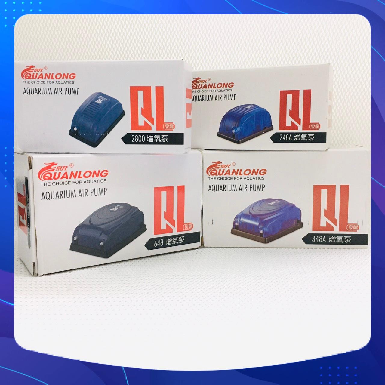 [Hoàn Tiền 10%]Máy Sủi Oxy QuanLong 348A dành cho hồ cá cảnh