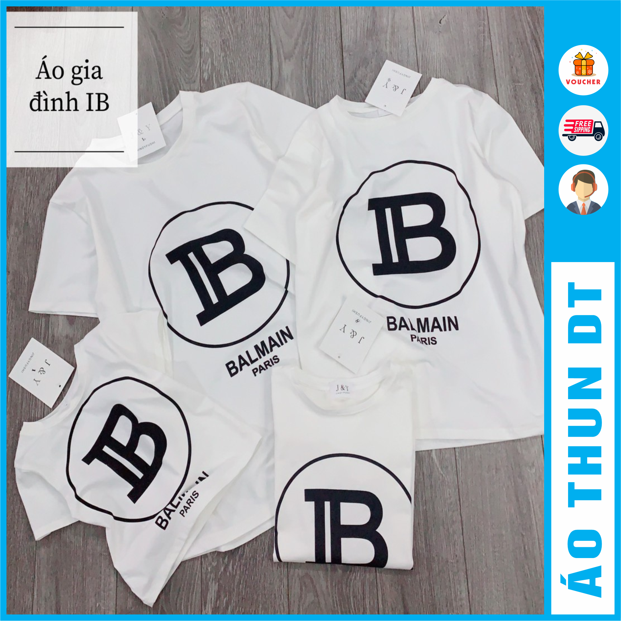 Áo thun gia đình IB