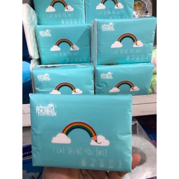 Giấy ăn cầu vồng thùng 30 gói ( 3000 tờ )