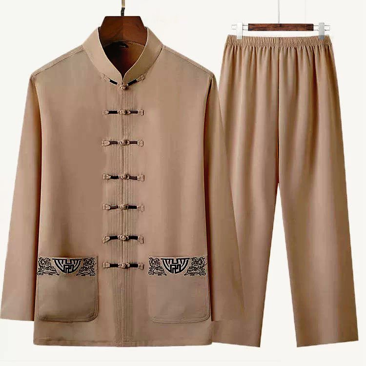 Bộ Đũi Nam cổ tàu ( Mát - Nhẹ Như Không)