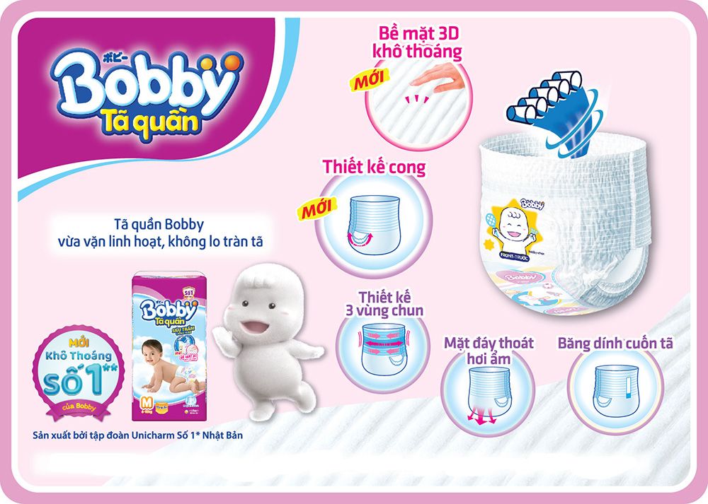 Tã quần Bobby XXL44 (14-18kg)