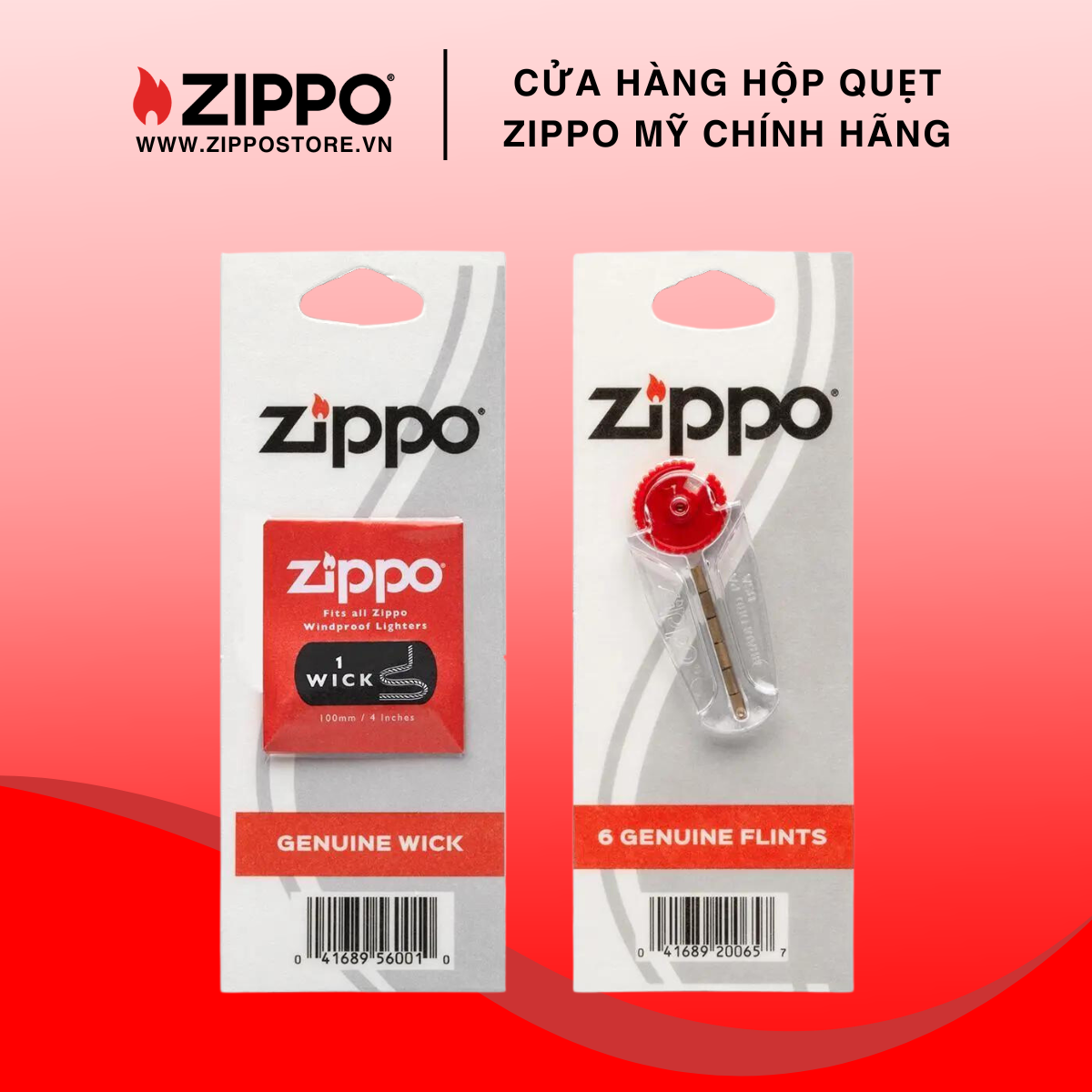 Bộ Đá Và Bấc Cho Bật Lửa Zippo - Hãng Phân Phối