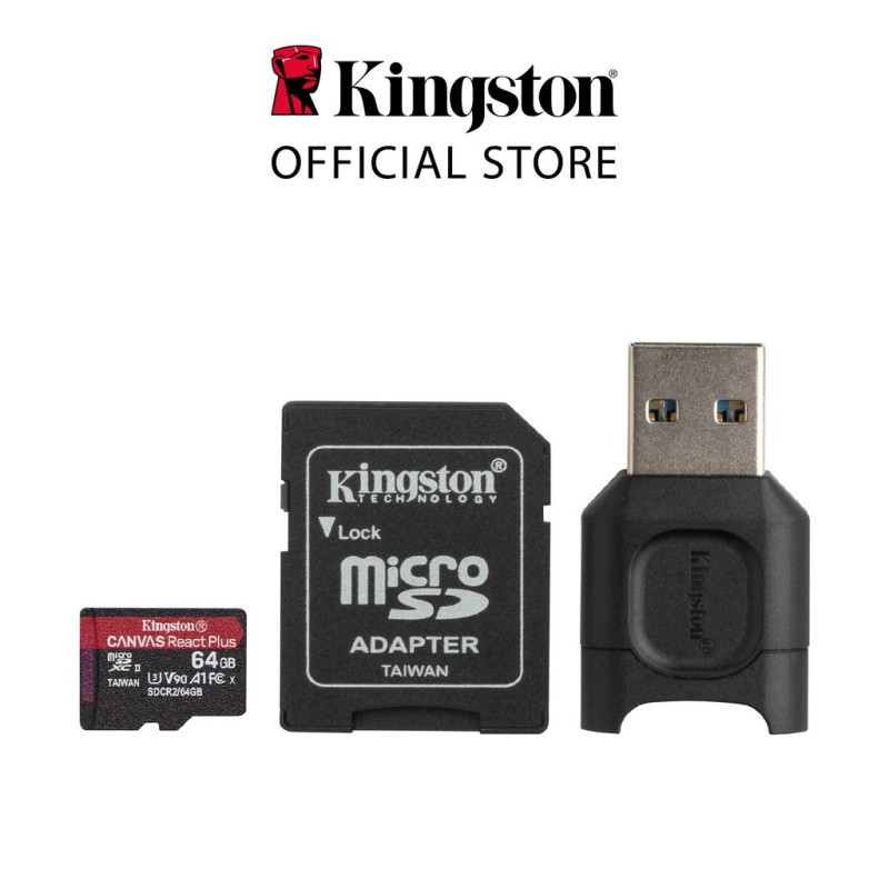 [𝐆𝐢𝐚̉𝐦 𝐧𝐠𝐚𝐲 𝟓𝟎𝐊 Đ𝐇 𝐭𝐮̛̀ 𝟔𝟎𝟎𝐊] Thẻ nhớ MicroSD Canvas React Plus V90 64/128/256GB cho quay video UHS-II 4K/8K, flycam HD và camera hành động