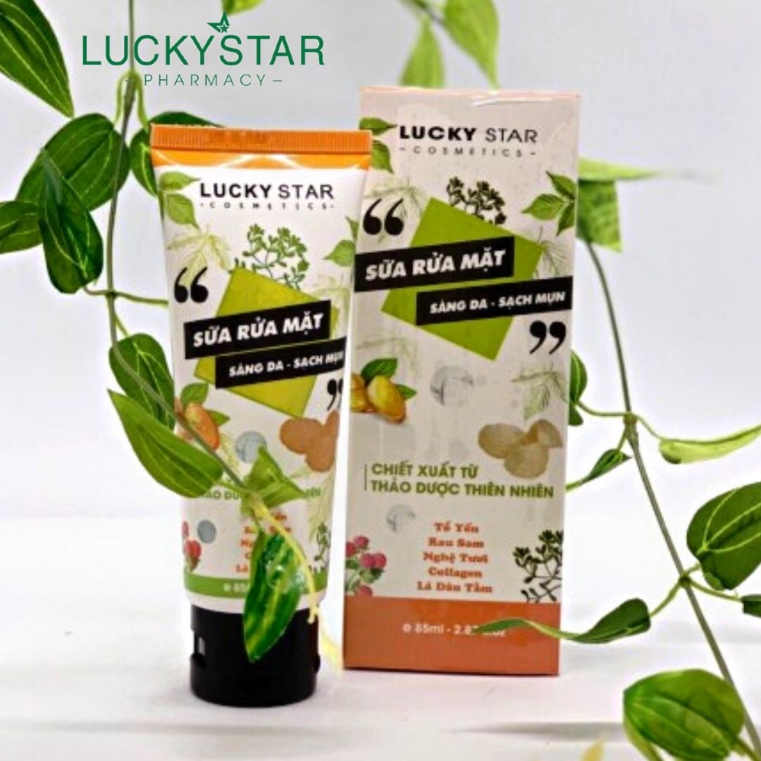 Sữa Rửa Mặt Thảo Dược Lucky Star  Tuýp*85ml
