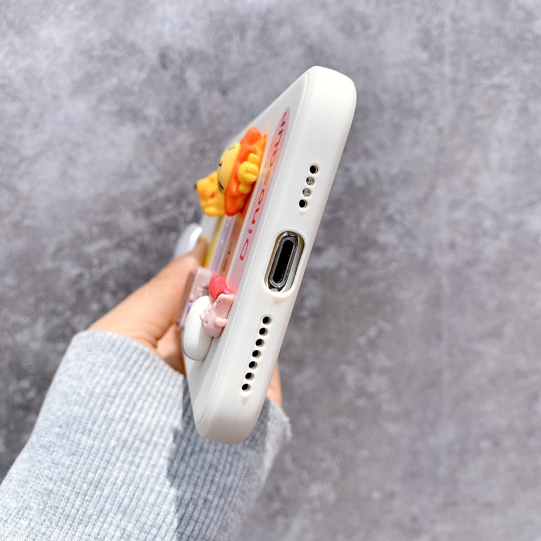 Ốp Lưng Silicon Màu Bảo Vệ Camera Animals Nổi