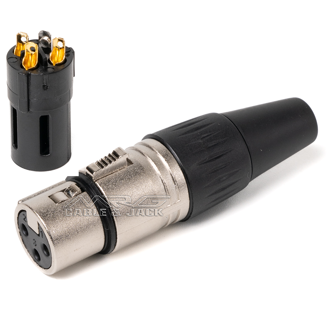 Jack Canon Đực Cái Chân Đồng Dùng Hàn Dây Âm Thanh, giá 1 chiếc. | giắc canon xlr, rắc canon hàn dây.