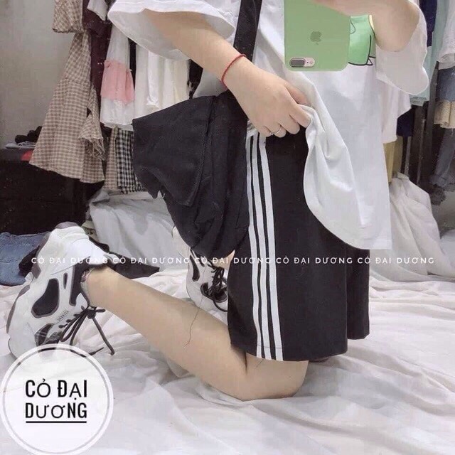 QUẦN SOOC NỮ THỂ THAO 3 SỌC A DII DASS