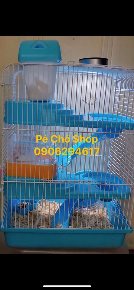 [HCM]Lồng hamster Hoàng Tử 3 Tầng vui chơi thỏa thích .