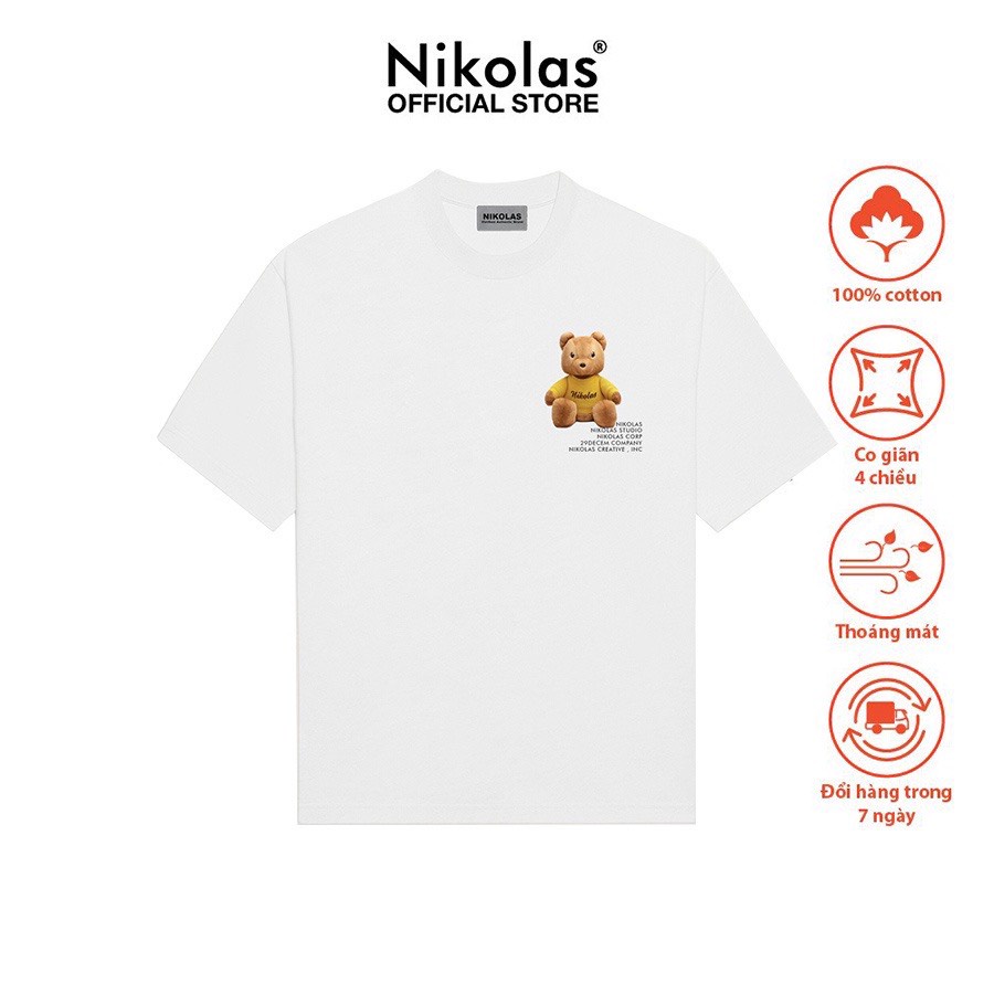 Áo thun trẻ em Nikolas 100% Cotton GOLDEN BE@R