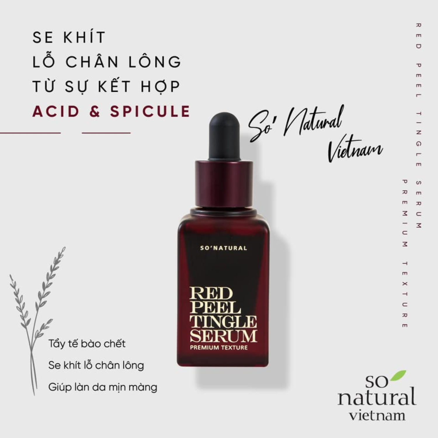 Thay Da Sinh Học SoNatural Red Peel Tingle Serum
