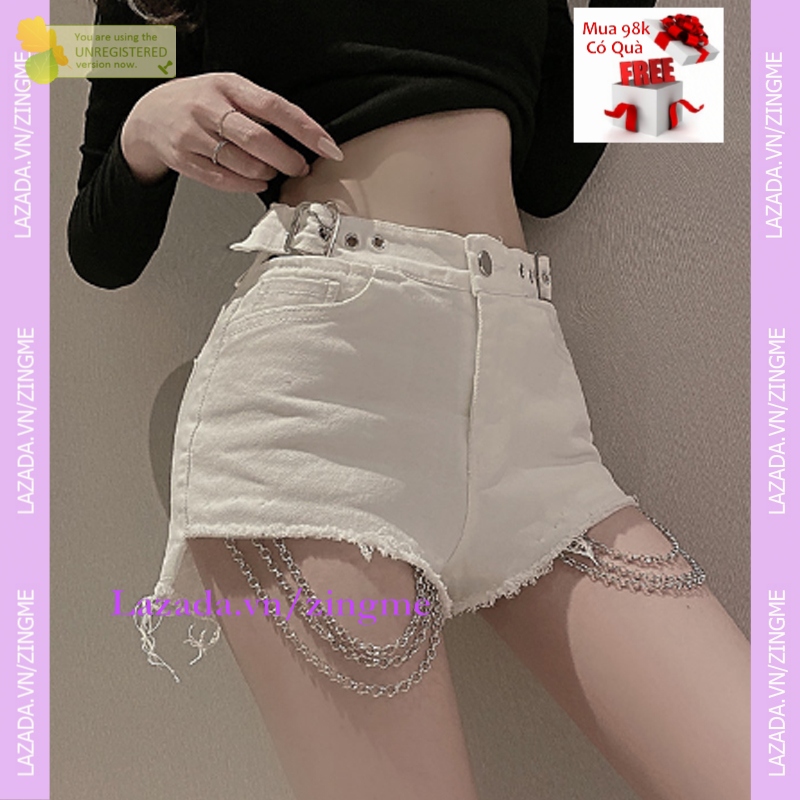 Quần Sooc Dây Xích Nữ Cá Tính Mt752 zingme