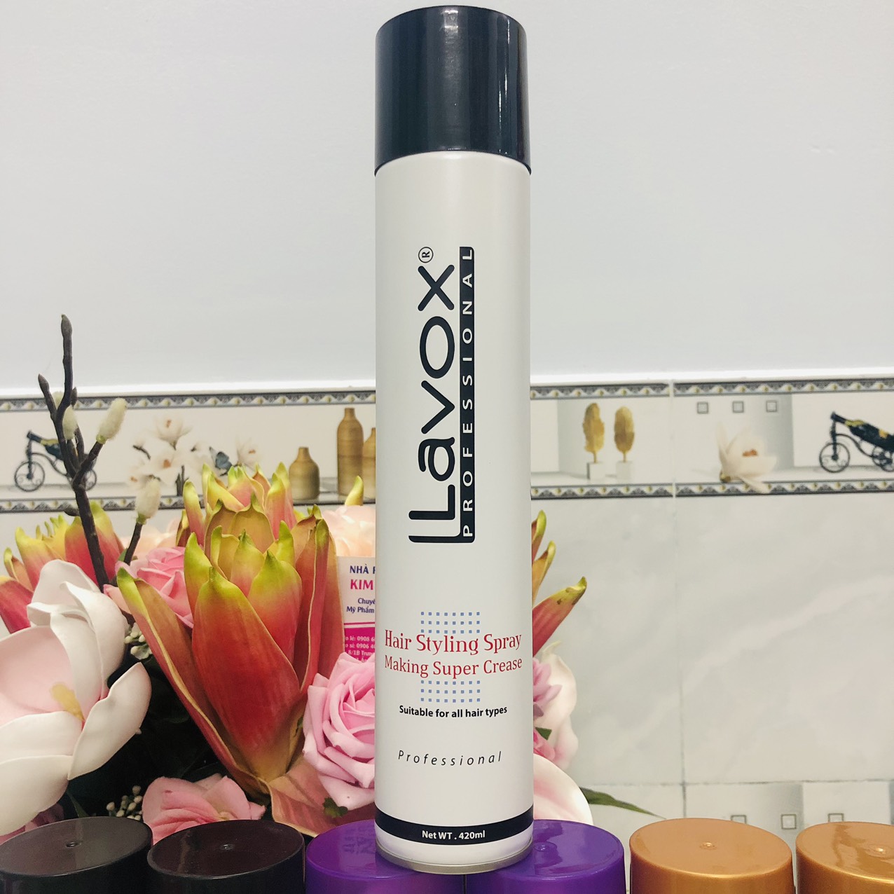 Keo Xịt Tóc Giữ Nếp Cứng và Mềm Lavox 420ml