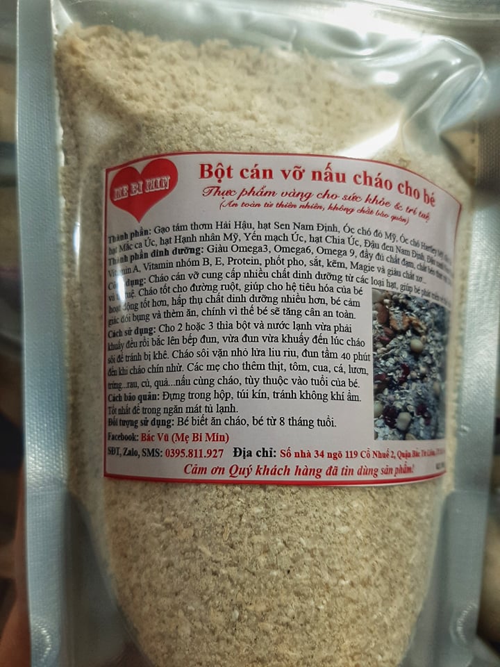 Cháo vỡ Mẹ Bi Min