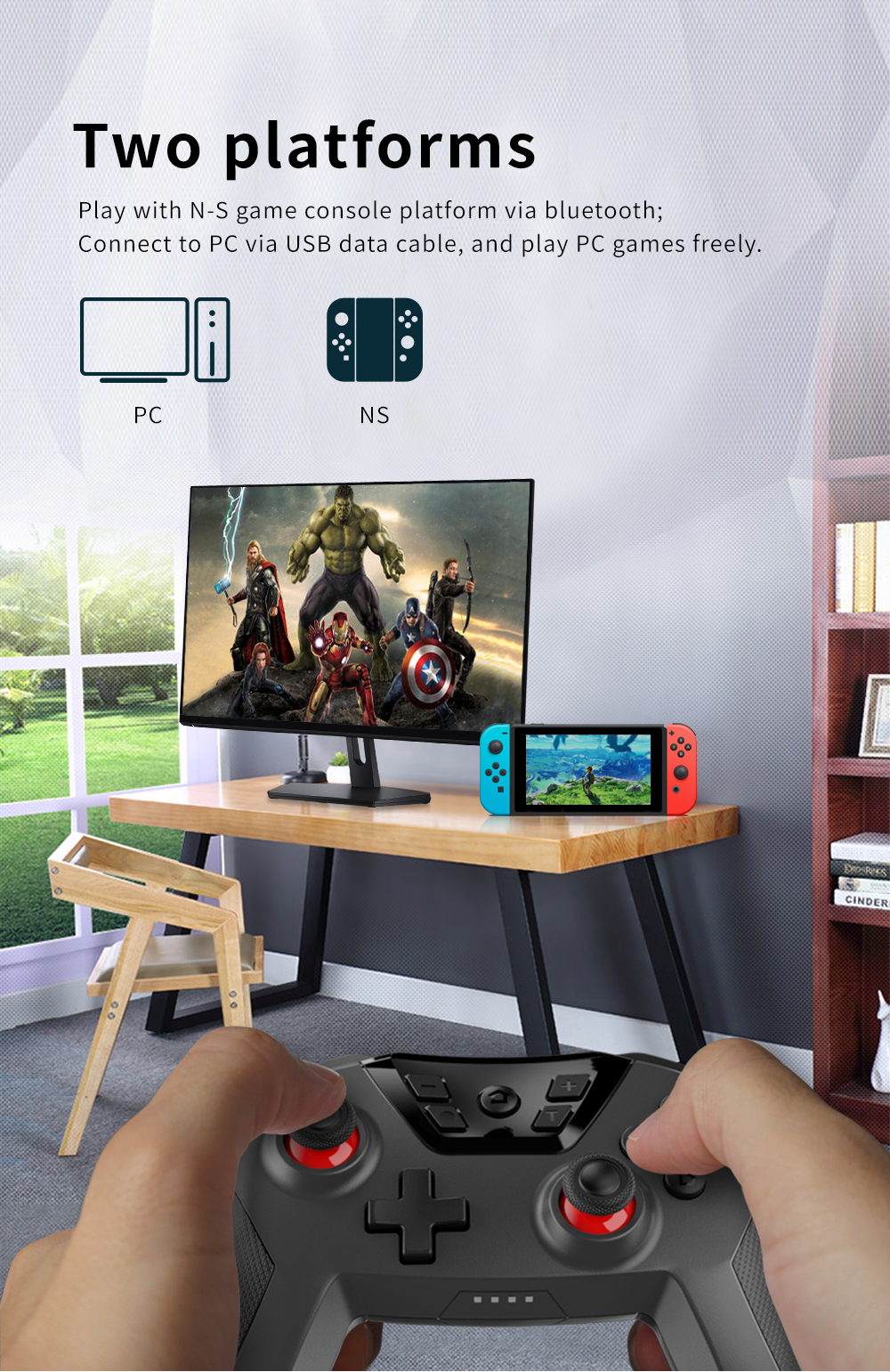 Nintendo Switch tay cầm dobe 0118a có wakeup và amibo Dobe0118A pro controller nintendo switch