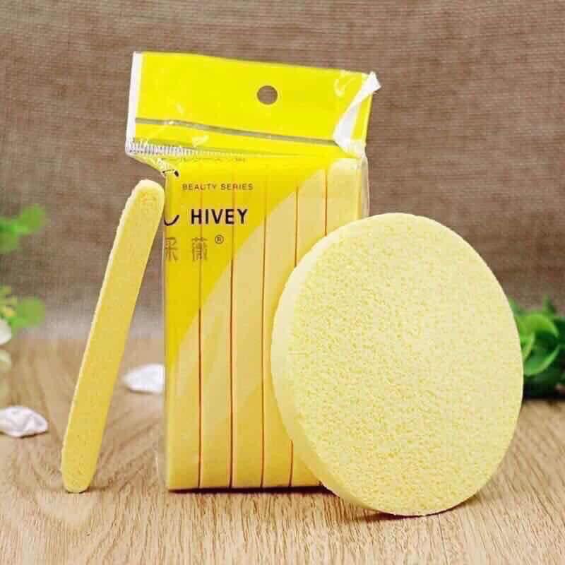Bông Nở Rửa Mặt Chivey 12 Miếng