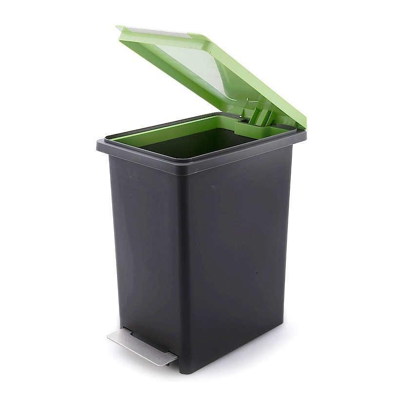 [HCM]Thùng rác nhựa Fitis đạp chân 10 lít (Xám, Xanh, Cam và Trắng)