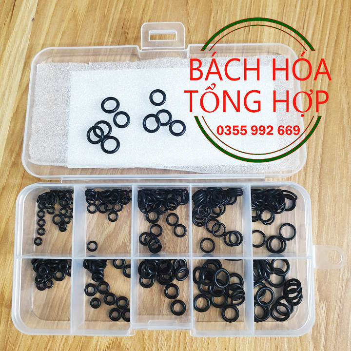 Gioăng sim cao su pcp Hộp 250pc gioăng sim cao su cao cấp kích cỡ bé thay thế đa năng