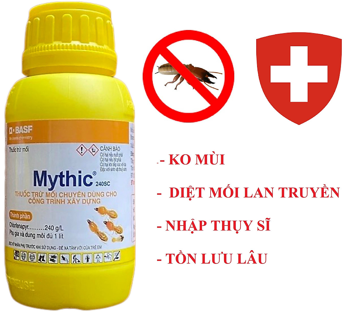 Thuốc diệt mối tận gốc Mythic không mùi - Loại 100ml ( Hàng nhập từ Mỹ )