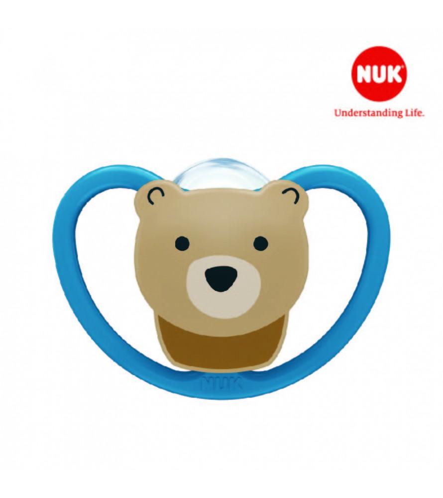 BỘ 2 TI GIẢ NUK SPACE SILICONE 6-18M