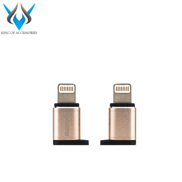 Đầu chuyển đổi cổng microUSB sang Lightning Remax RA-USB2 - Hãng phân phối chính thức - Phụ kiện 1986