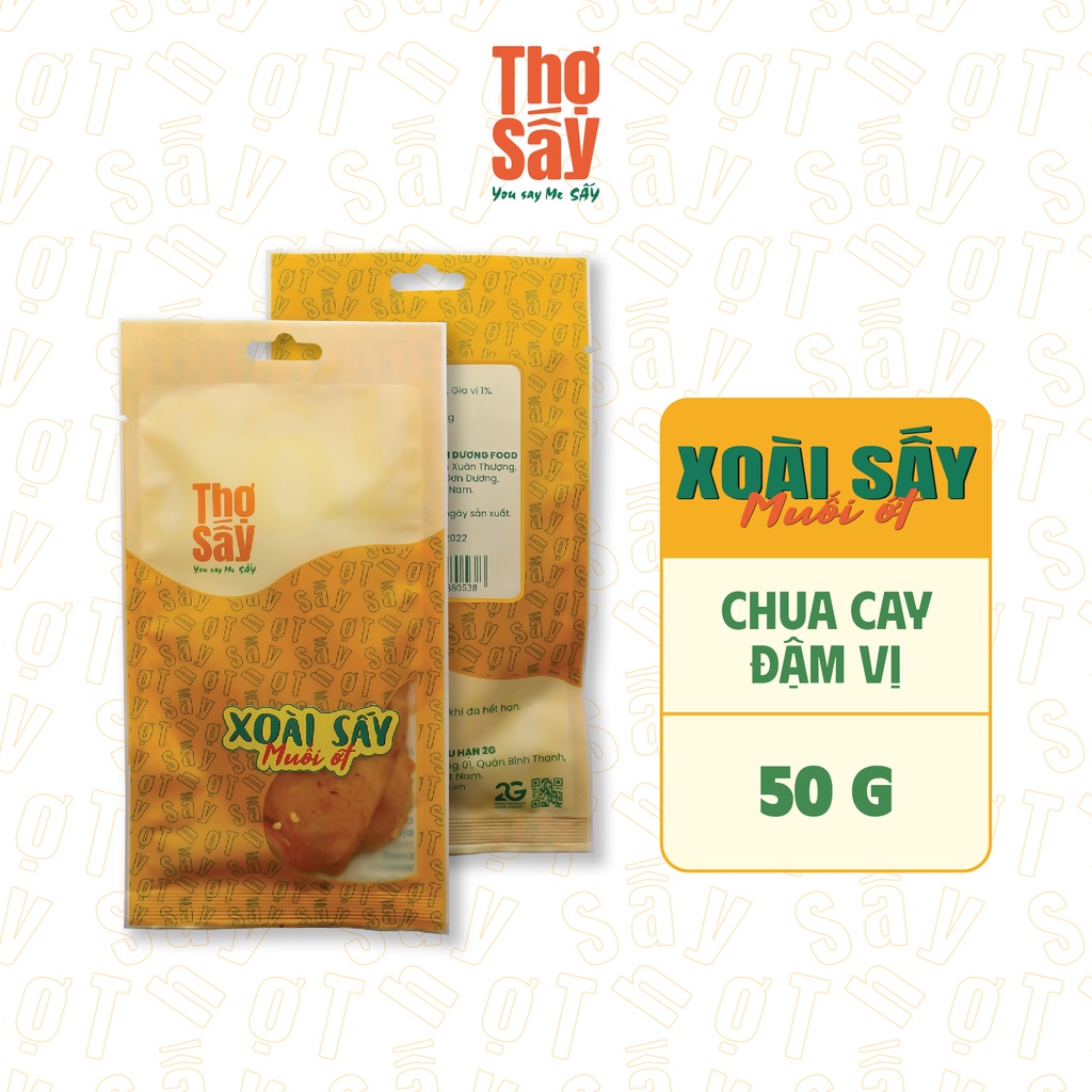 Xoài Sấy Muối Ớt Thợ Sấy