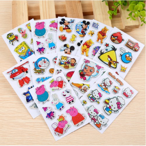 Combo 5 Miếng Dán 3D Sticker Động Vật Giá Sỉ
