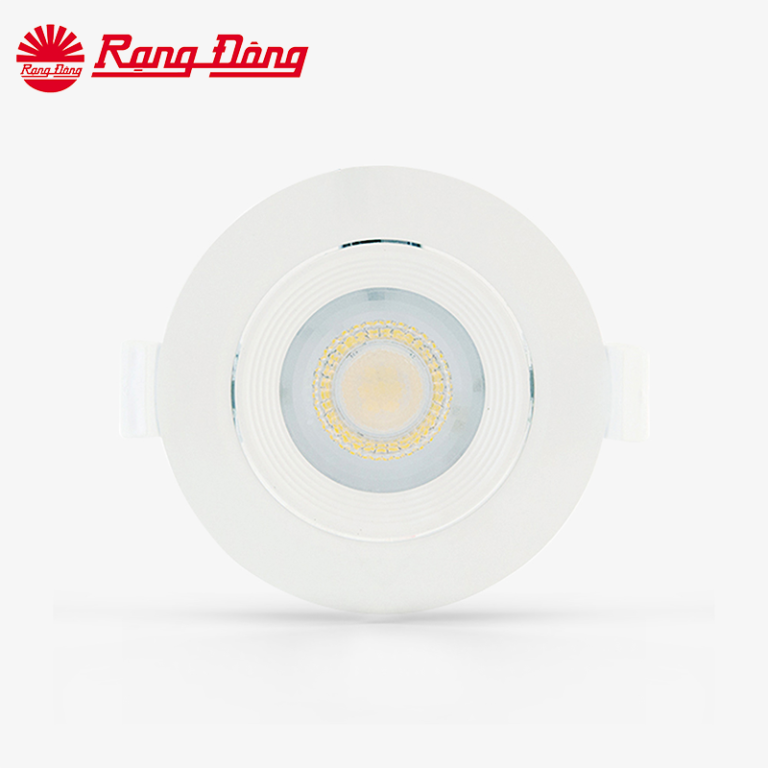 Đèn led âm trần downlight xoay góc 6.5w - 4.5w at02xg rạng đông