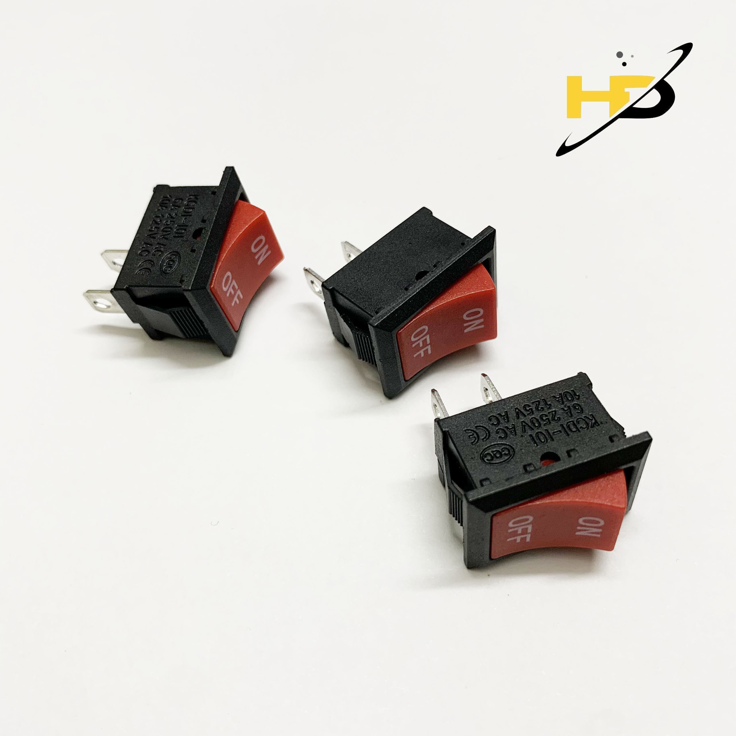 Combo 3 Chiếc Công Tắc Bập Bênh 6A 250VAC 2 Chân-Contact ON/OFF