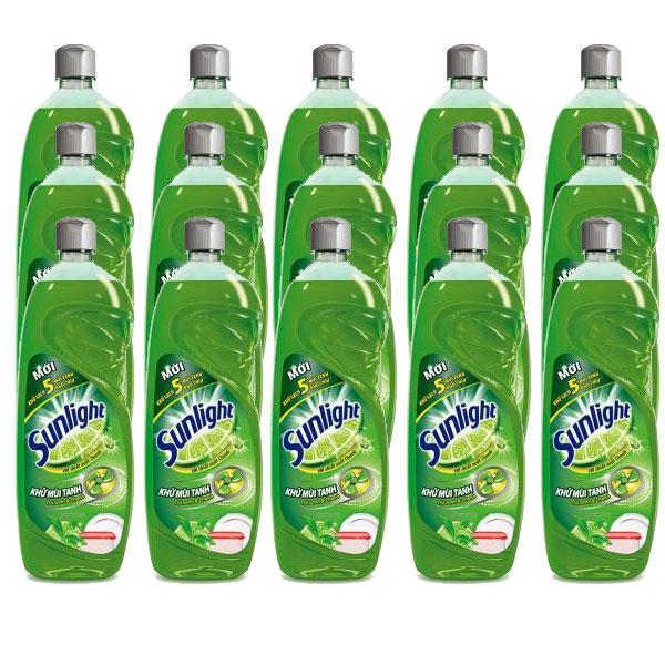 Nước rửa bát Sunlight Trà xanh chai 750ml