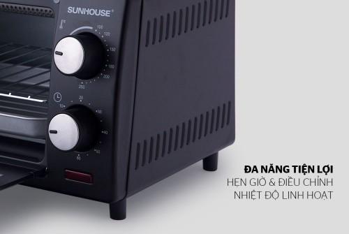 Lò Nướng Điện 10 Lít Sunhouse SHD4210 Đen