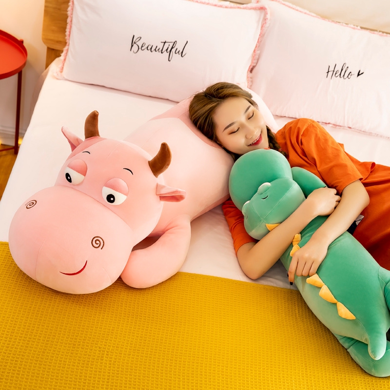 Gấu bông cá sấu bò chó 75cm 1m2