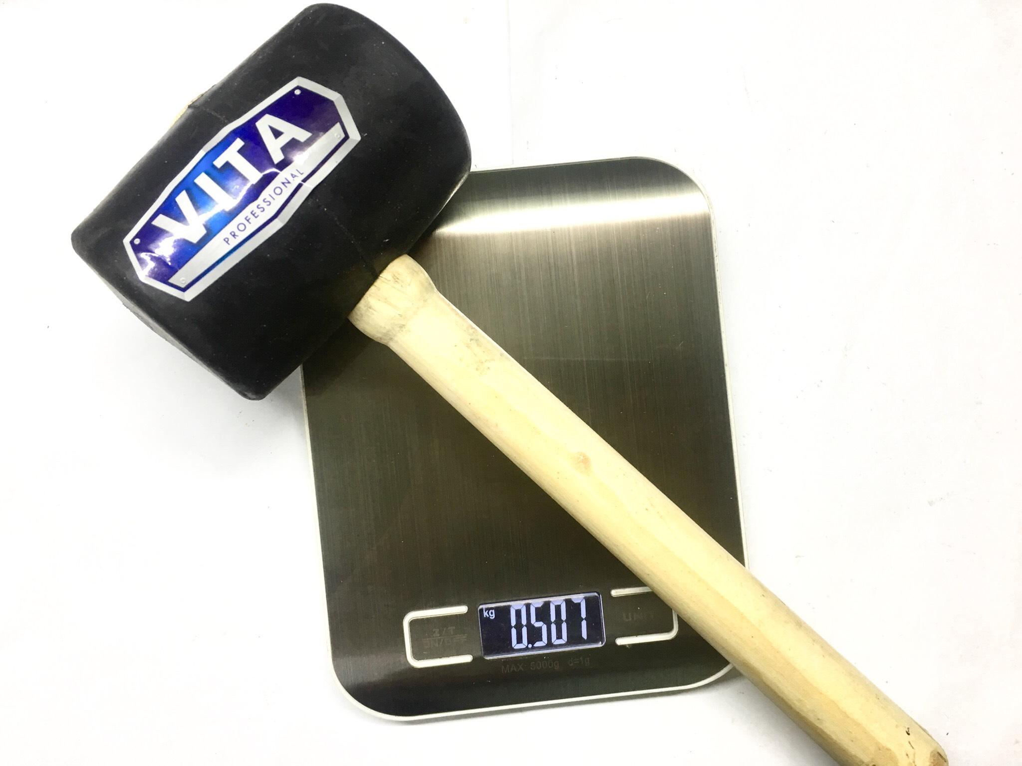 Búa cao su Lớn cán gỗ hiệu Vita
