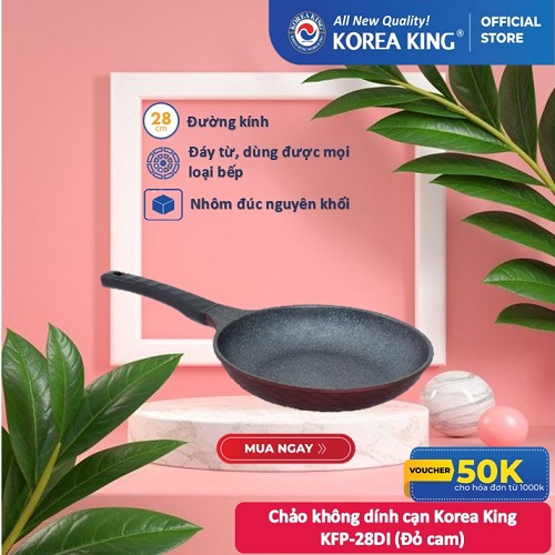 Chảo cạn Diamond Korea King KFP-28DI (đường kính 28cm) - Hàng chính hãng