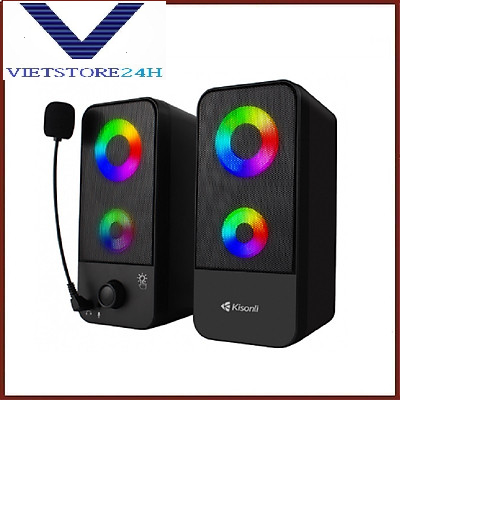 Loa 2.0 kisonli x9 black led