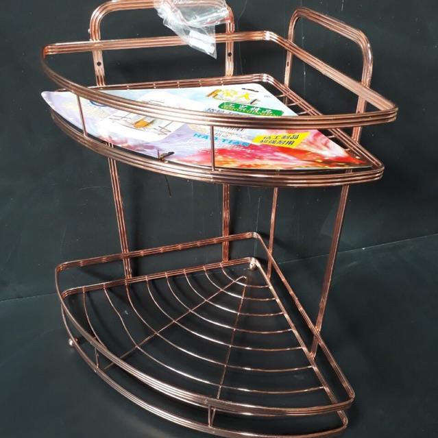 Kệ nhà tắm, nhà bếp đồng góc loại 2 và 3 tầng