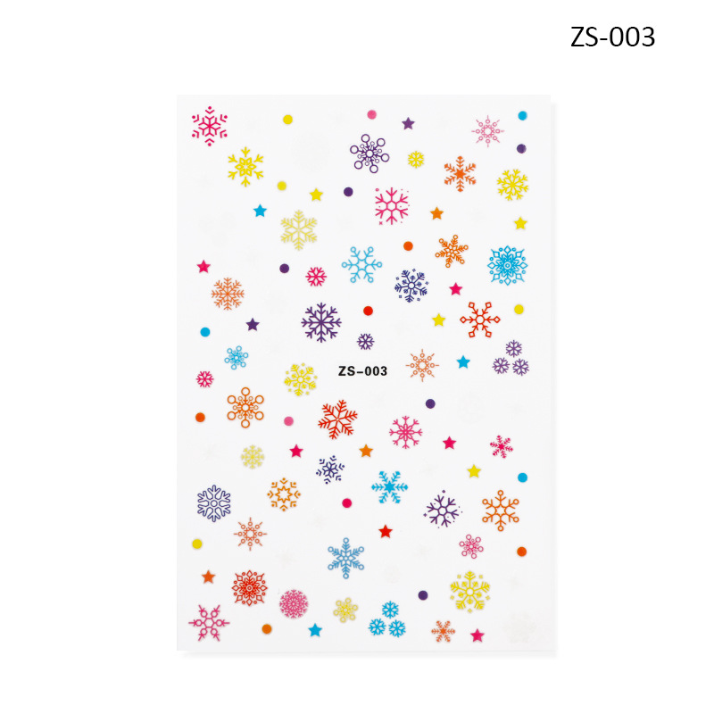 Sticker trang trí móng noel siêu đẹp zs03