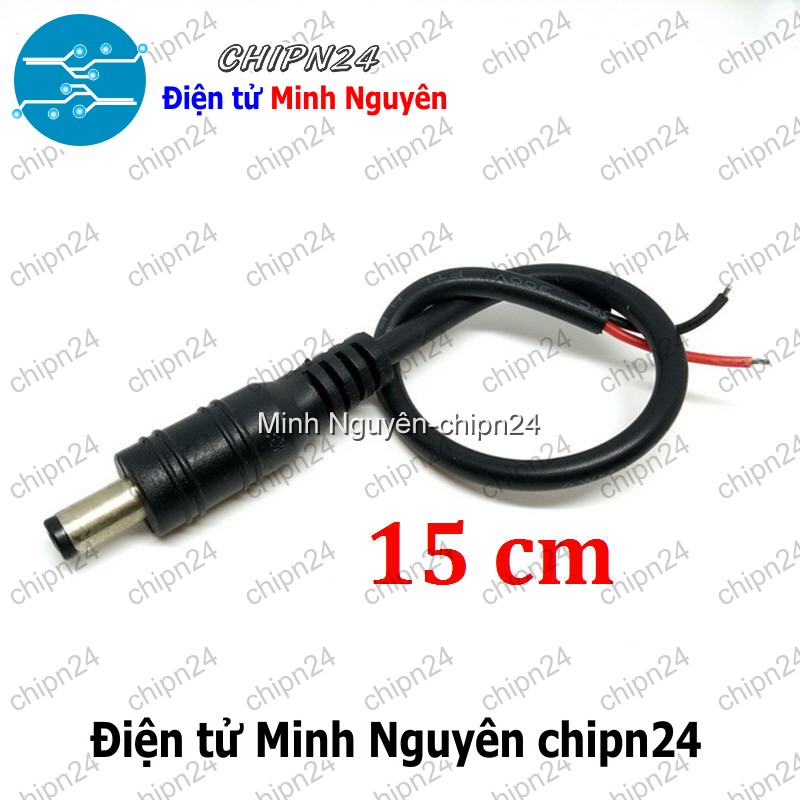 [2 sợi] (I21) Dây nguồn DC chuôi Đực 15cm - HH006062