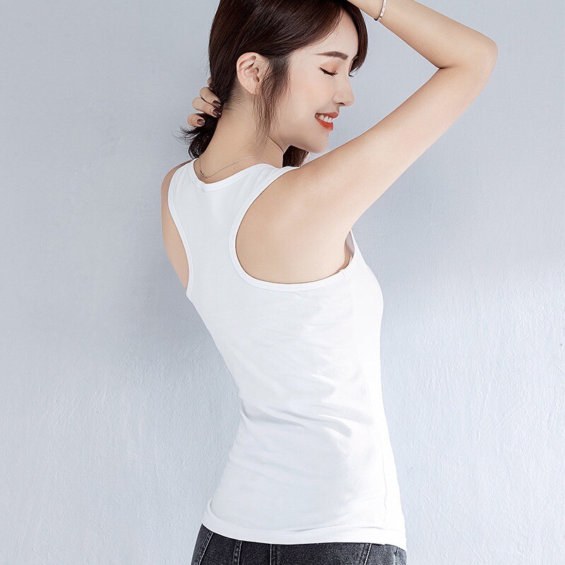 [HCM]Áo ba lỗ nữ YSUN cotton trơn V0025