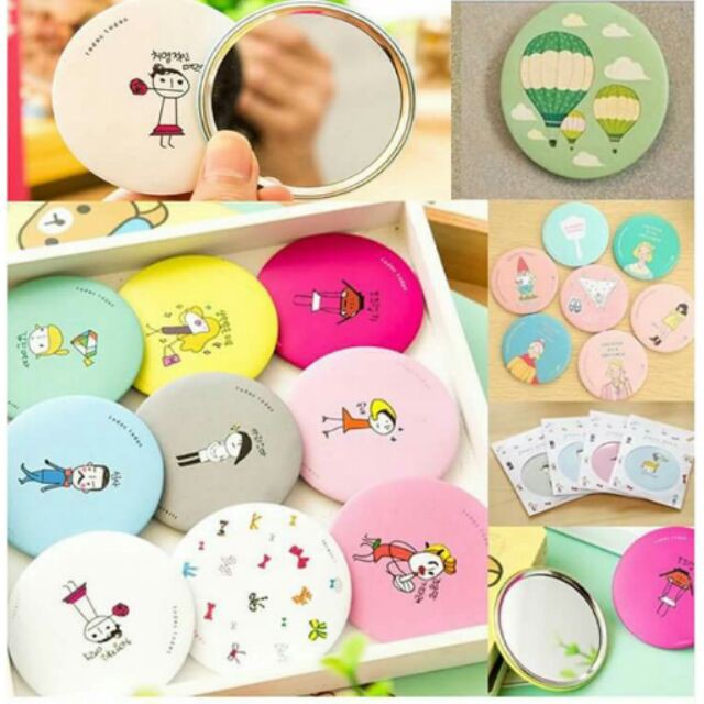 Combo 2 Gương Mini Bỏ túi Siêu Dễ Thương
